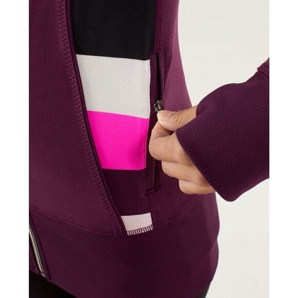 Lululemon Nice Asana Jacket in Plum Color - Size: 6 - Picture 6 of 14